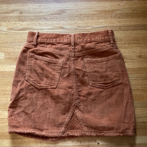 Treasure and bond orange cord mini skirt. - Picture 2 of 3
